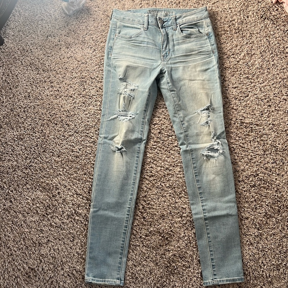American Eagle Ripped Skinny Jeans